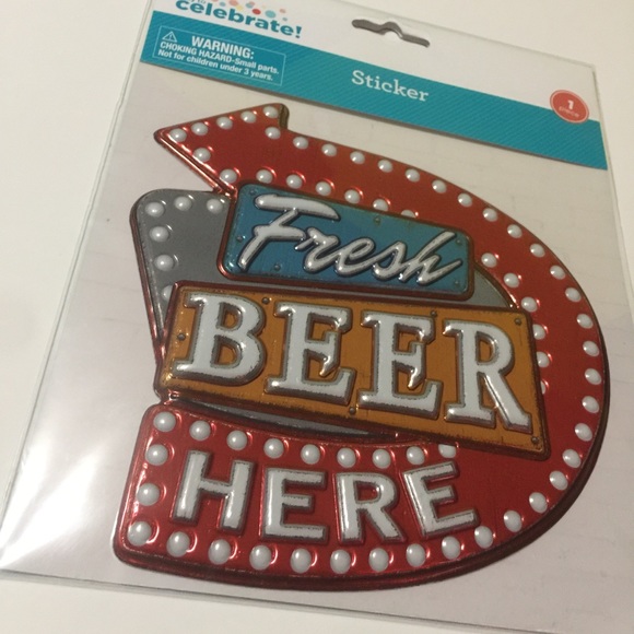 Small beer sign wall sticker - Picture 2 of 7